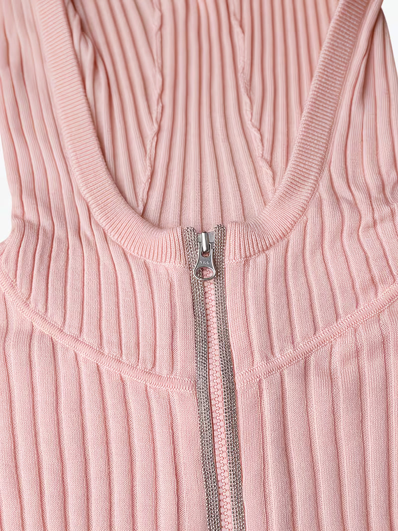 Relaxed Chic Women's Wool Hooded Sweater Zip Up Long Sleeve Slim Fit Metallic Lurex Zipper Accent Smooth Lightweight Breathable Fabric Versatile Top for Casual Wear & Weekend Outfits