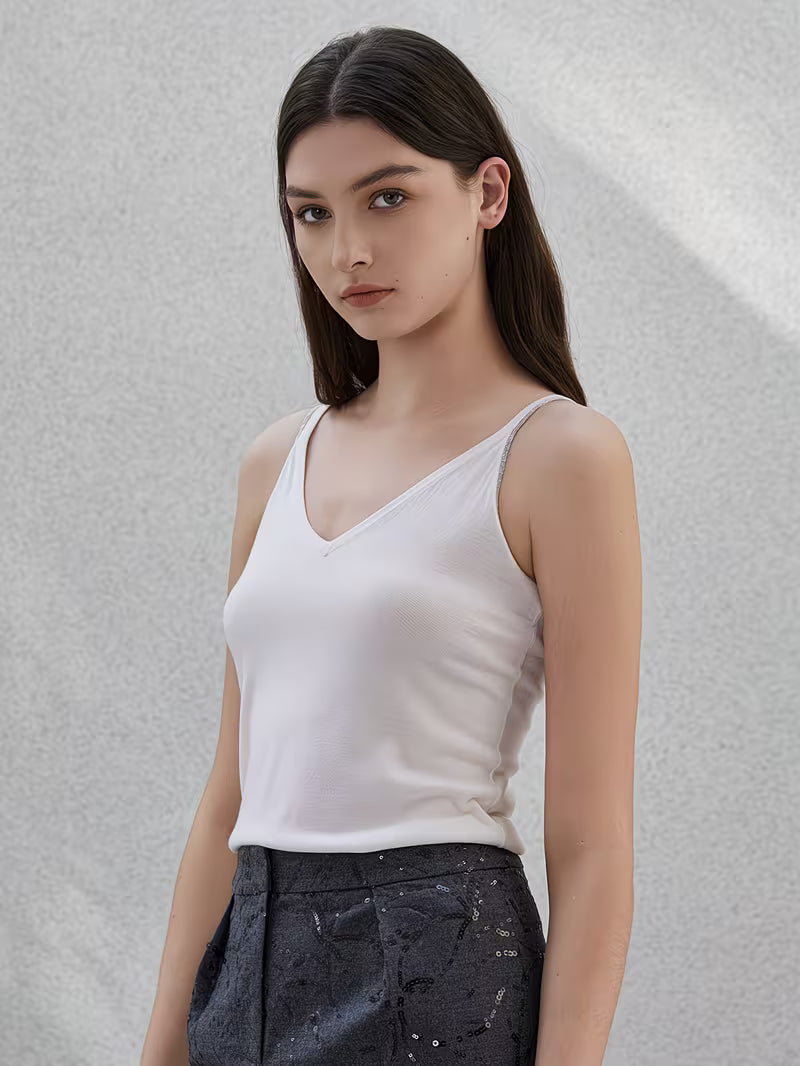 V-neck 16-Gauge Made of 70% Wool And 30%
