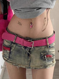 Women'S Summer High-Waisted Sexy A-Line Bodycon Skirt with Waist-Cinching Effect