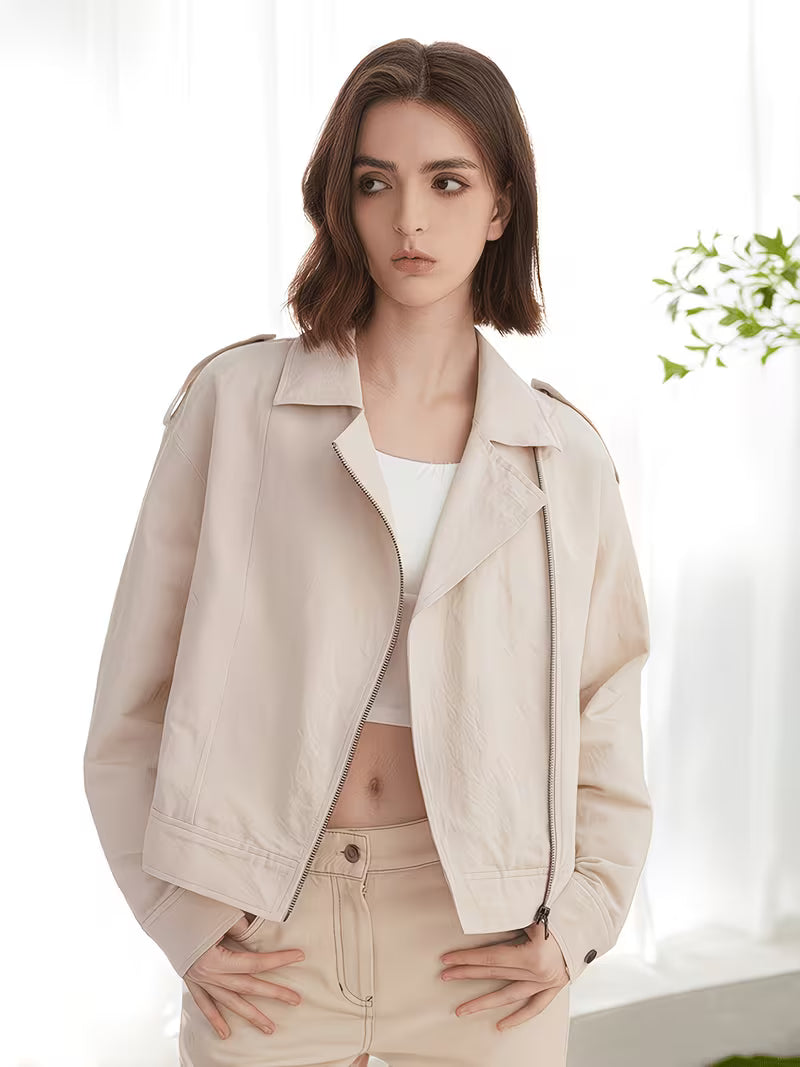 Luxury Womens Clothing Ladies Linen Jakets Spring Autumn Short Coats