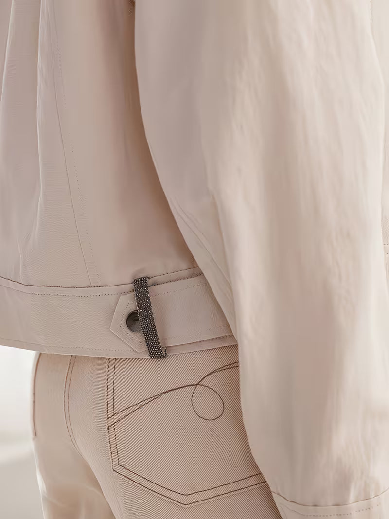 Luxury Womens Clothing Ladies Linen Jakets Spring Autumn Short Coats