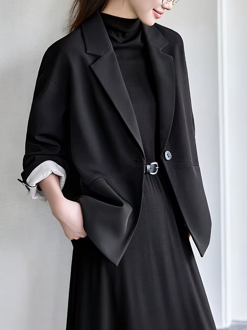 New Women'S Autumn Collection Features a Stylish Blazer. an Elegant OL Style for Women'S Autumn And Winter Wear