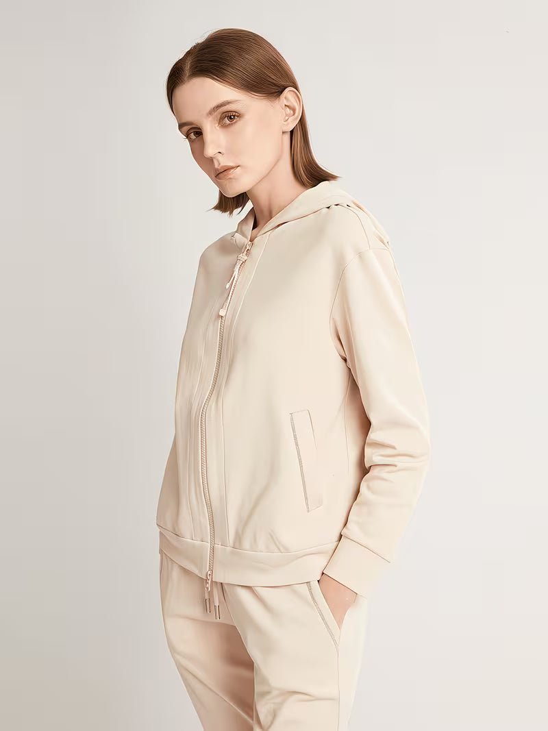 High Quality 100% Combed Zip Woman Hoodie Cropped Manufacturers Hoodies Women Sweatshirt Clothing