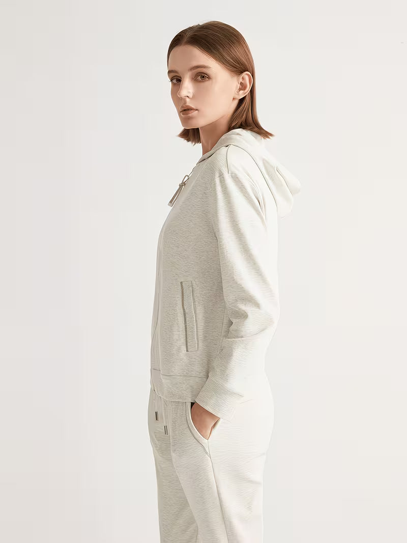 High Quality 100% Combed Zip Woman Hoodie Cropped Manufacturers Hoodies Women Sweatshirt Clothing