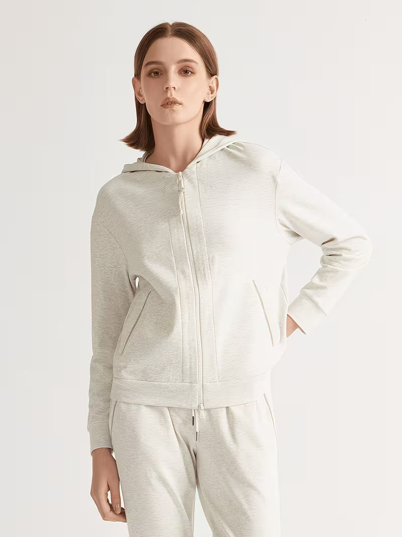 High Quality 100% Combed Zip Woman Hoodie Cropped Manufacturers Hoodies Women Sweatshirt Clothing