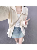 French Sunscreen Shirt Top Women'S Summer Thin Design Sense New Loose Spring And Autumn Cardigan Shirt Jacket Wholesale