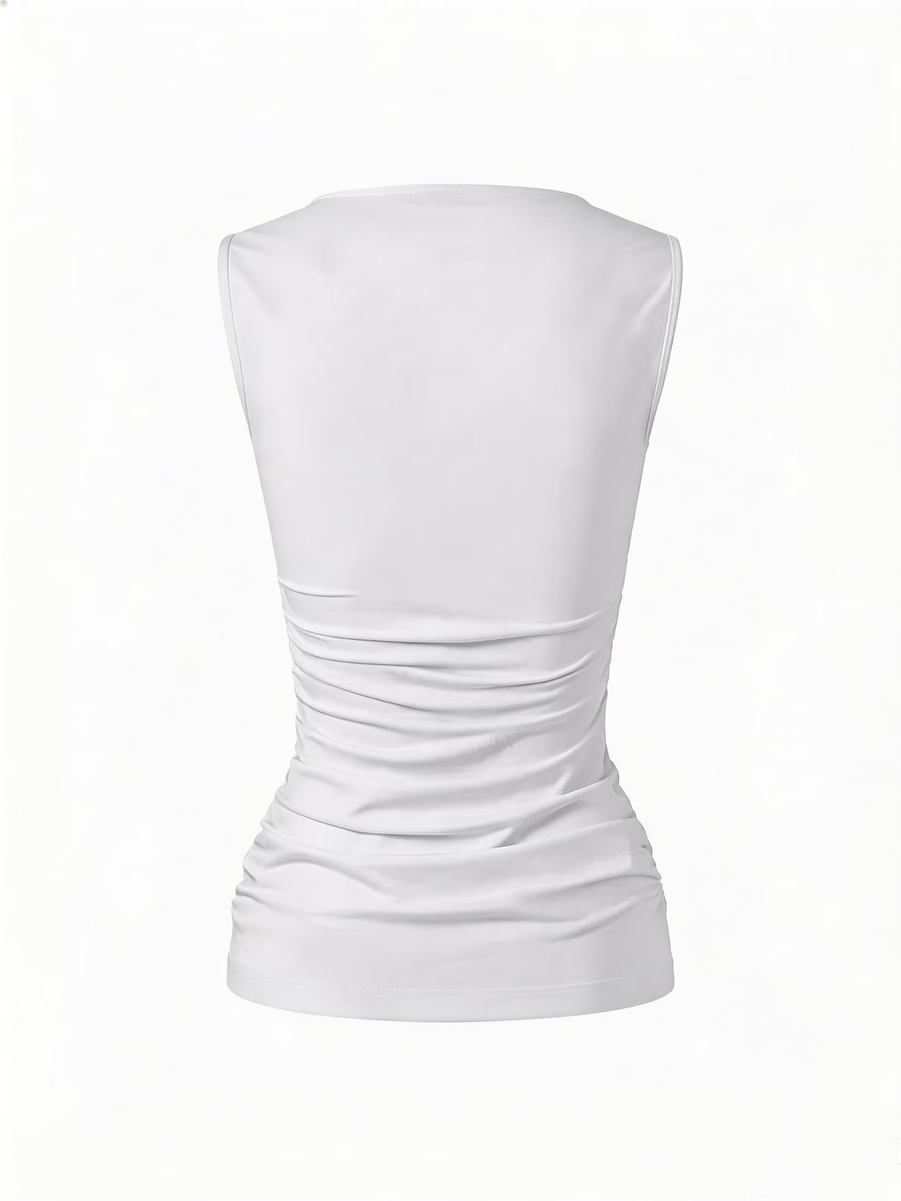 Y2K Pure Desire Style Hot Halter Top Letter Print Waist-Cinching Pleated Outerwear Top