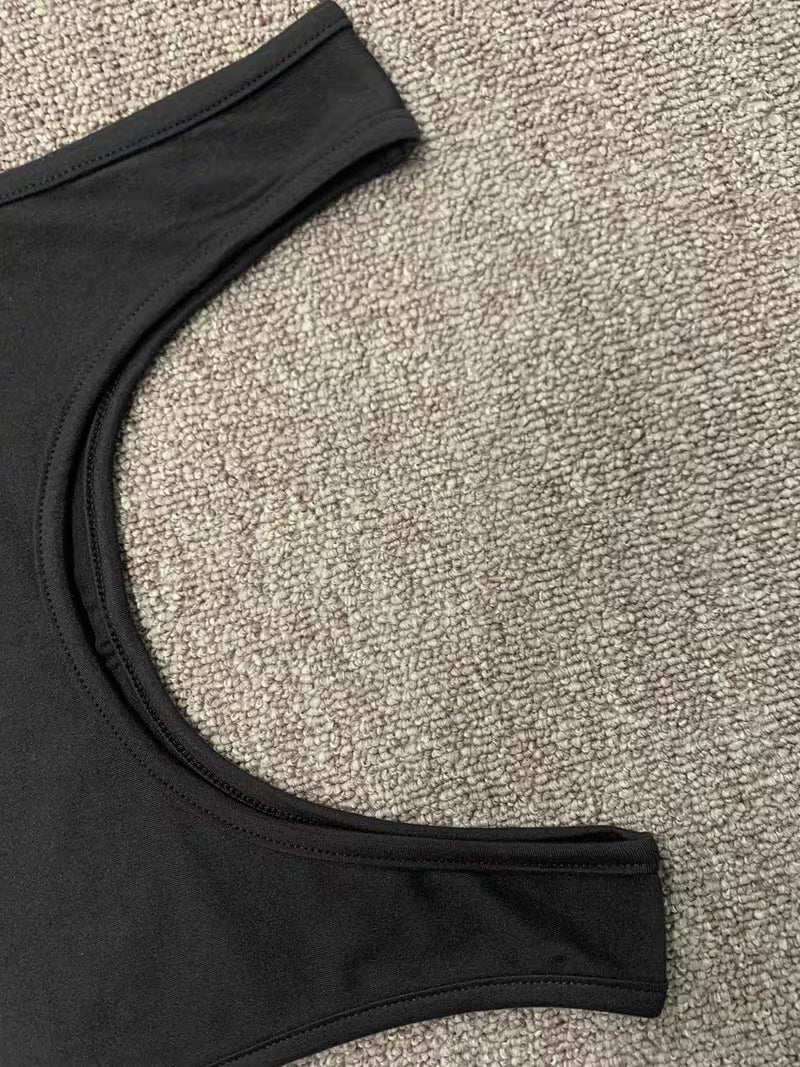 Y2K Spicy Style Square Neck Women's Tank Top, Dark Punk Style Star Print, Suitable for Daily Streetwear, Layering, Gym, and Casual Commuting, Versatile for Everyday Outings